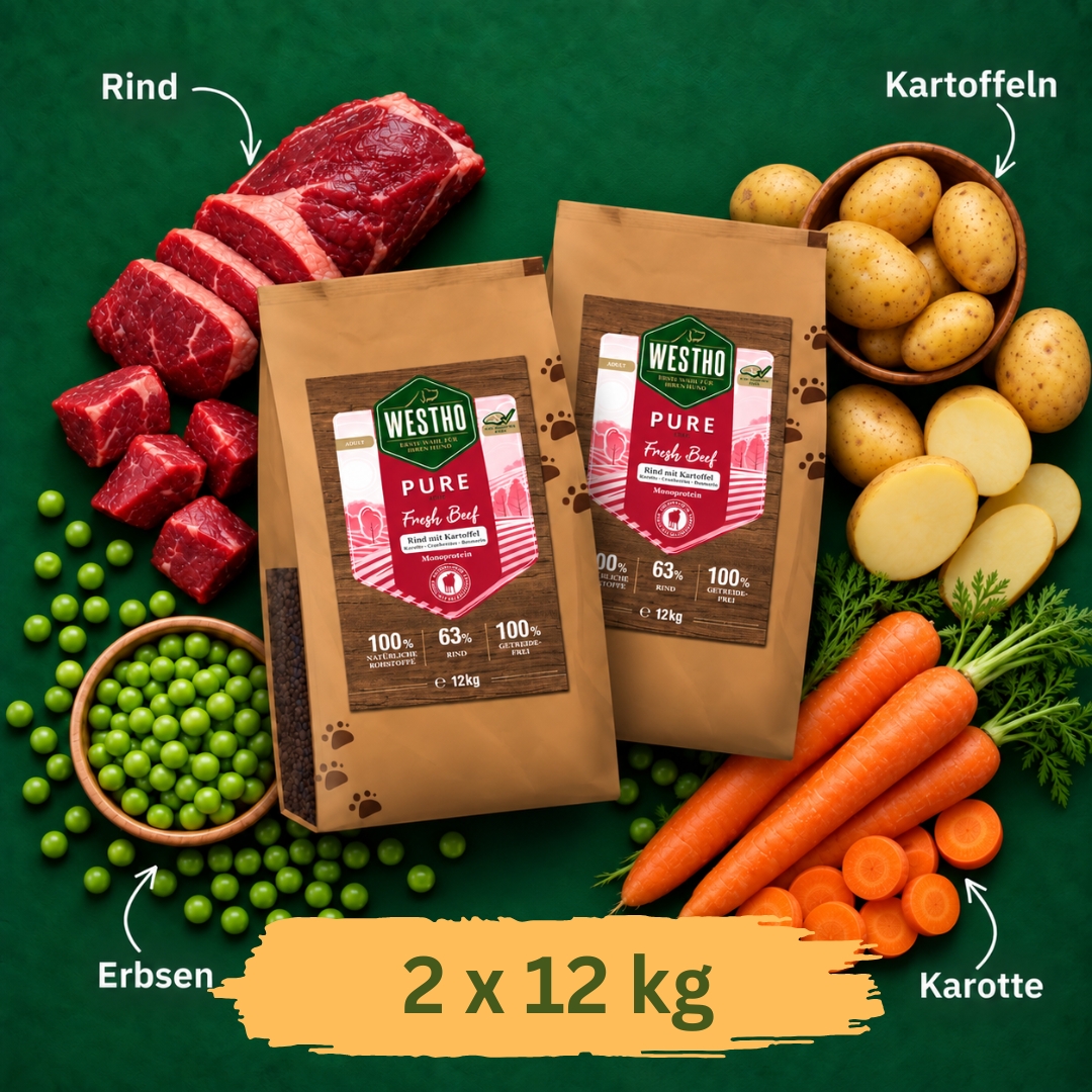 Pure Rind & Kartoffel Sparpaket 2 x 12 kg
