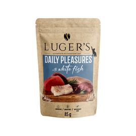 Luger's Daily Pleasures Nassfutter für Katzen mit Weißfisch 10 x 85 g